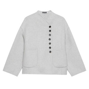 Mint Velvet Grey Hand Finished Button Detail Jacket